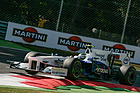 Image: BMW Sauber F1.09 (2009) - Martini colors as track sponsor at the Italian GP