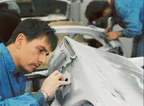BMW Z4 (2002) - Arbeit am Designmodell