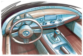 BMW Z4 (2002) - Skizze des Interieurs