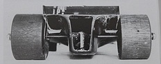 Image: BRM wind tunnel model seen from behind