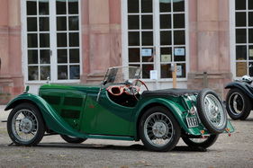 BSA Scout II (1936) - optisch aus dieser Perspektive den damaligen MG- und Singer-Modellen ziemlich ähnlich - Classic-Gala Schwetzingen 2020
