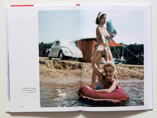 Badespass am Baggersee und ein Käfer - Buch "Bewegte Zeiten - VW Käfer"