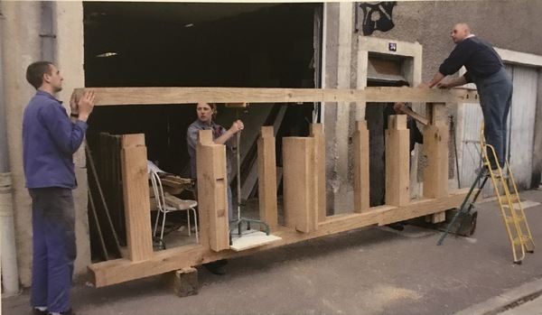 Bild: Bau der Replica des Fardier de Cugnot