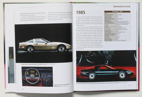 Baujahr 1985 - Buch "Chevrolet Corvette - Die US-Sportwagen-Ikone - alle Generationen seit 1953"