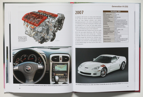 Baujahr 2007 - Buch "Chevrolet Corvette - Die US-Sportwagen-Ikone - alle Generationen seit 1953"