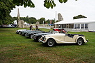 Bild: Beaulieu Autojumble 2019 - Morgan Club vor dem Pressezelt