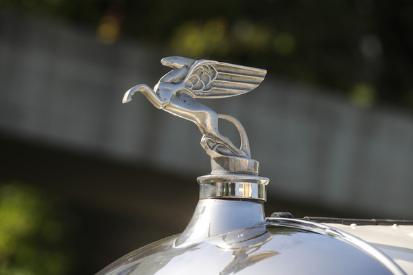 Beflügelt: Pegasus als Kühlerfigur auf einem Amilcar – Albisgütli Classic Cars & Bikes Oktober 2023