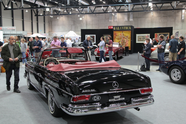 Beim Mercedes-Benz 220 Seb Cabriolet von 1962 versiegten die Gebote bei CHF 140'000 noch unter dem Mindestpreis  - Versteigerung Galerie Fischer Classic Car anlässlich der Swiss Classic World in Luzern am 28. Mai 2016