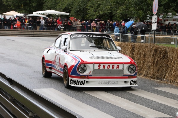 Image: At the classic car Grand Prix, seven-time German rally champion Matthias Kahle will compete in the circuit version of the legendary ŠKODA 130 R.