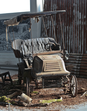 Belle de Dion (1901) - in der Sonderaussstellung "Scheunenfunde" des Pantheons im Sommer 2015