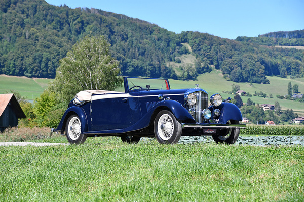Bentley 3 1/2-Litre Derby Drophead Coupe (1934) - als Lot 139 an der "Gstaad Classic Car Auction" der Oldtimer Galerie Toffen am 29 Dezember 2023