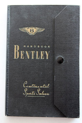Bentley Continental R Graber (1954) - das Originalhandbuch