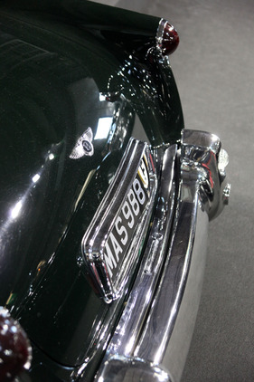 Bentley Mark VI Cresta II Facel Métallon (1951) - Heckabschluss des Facel-Coupés - auf dem Stand von Lukas Hüni (Rétromobile 2013)