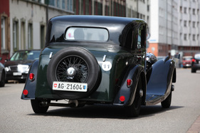 Bentley Saloon 3.5 (1934) - in den Strassen von Basel - RAID Suisse-Paris 2012