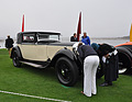 Bentley Speed Six H.J. Mulliner Saloon (1930) - vor dem Preise-Abräumen ist Arbeit angesagt - auch hier wird nochmals geputzt - Pebble Beach 2012 (E1-04)