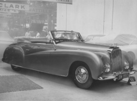 Bentley Worblaufen (1950) - sportliches Cabriolet mit abklappbarer Windschutzscheibe - Genfer Autosalon 1950