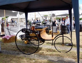 Benz Patent-Motorwagen (1886) , Replik des offiziell ersten Automobils der Welt – Classic Days Düsseldorf 2022