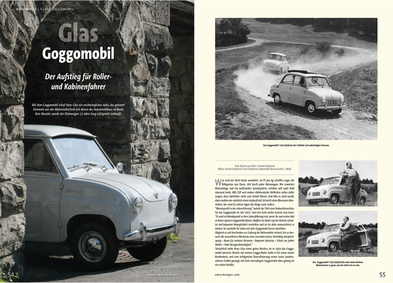Bild: Bericht "Glas Goggomobil - der Aufstieg für Roller- und Kabinenfahrer" im Zwischengas Jahresmagazin 2021
