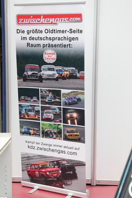 Bild: Berichterstattung zu Kampf der Zwerge immer bereits kurz nach den Rennläufen auf zwischengas - Techno Classica Essen 2018
