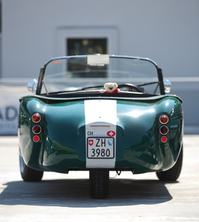 Berkeley T60 - gut sichtbar, das einzelne Hinterrad - Dolder Classics September 2016