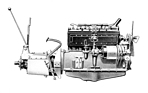 Bild: Berliet 10 CV (1927) - Ansicht des Motorblocks.