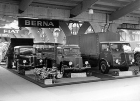 Berna - ein Unternehmen aus der Pionierzeit des Lastwagenbaus mit komplettem Programm - Genfer Autosmobilsalon 1959