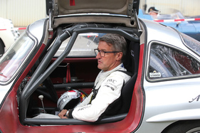 Bernd Schneider at the start in the Mercedes-Benz 300 SL Gullwing - Arosa ClassicCar 2019