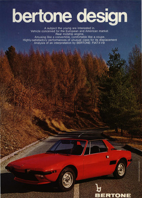 Bertone (1974) - Werbung aus dem Jahre 1974 - Fiat X 1/9