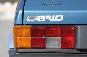 Bertone Cabrio Palinuro (1985) – Komplizierter Schriftzug eines simplen Modellnamens, grosse Rückleuchte