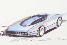 Bertone Nivola (1990) – Schnelle Skizze aus der frühen Phase des Entwurfs