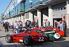 Image: Gathering of the Maserati 250 F cars before the R5 race of the "Historic Grand Prix Cars up to 1960" at the AvD Oldtimer Grand Prix 2013