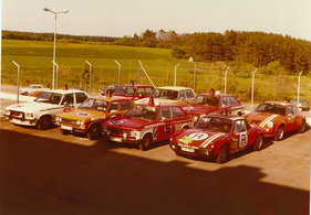 Bescheidener Fuhrpark - bis in die späten Siebzigerjahre war der Staffel-Fuhrpark noch überschaubar