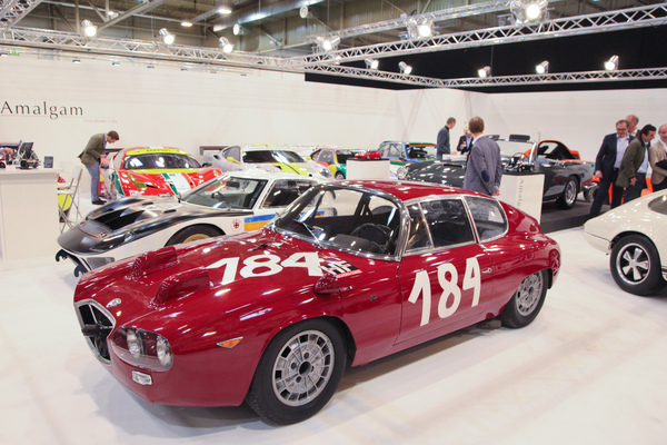 Besonderer Lancia Flavia auf dem Stand von Jan B. Lüehr - gesehen an der Techno Classica 2016