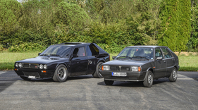 Biedermann & Brandstifter - Lancia Delta LX 1300 und Lancia Delta S4 - Bremen Classic Motorshow 2023 Biedermann & Brandstifter - Lancia Delta LX 1300 und Lancia Delta S4 - Bremen Classic Motorshow 2023