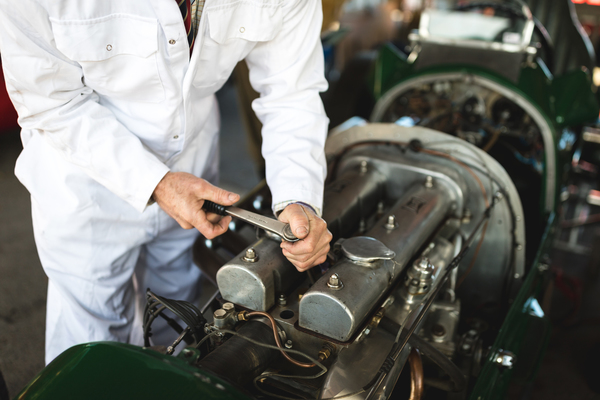 Bis zum letzten Moment wurde noch geschraubt - Goodwood Revival 2018