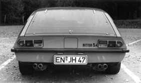 Bitter CD (1975) - Heckansicht des Bitters - das Typenschild "Bitter 5.4" wurde nur versuchsweise angebracht