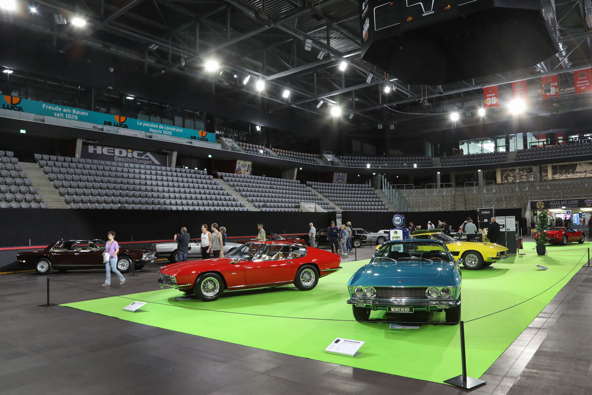 Blick auf die Monteverdi-Sonderschau - 5. Old Wheels Biel/Bienne 2024