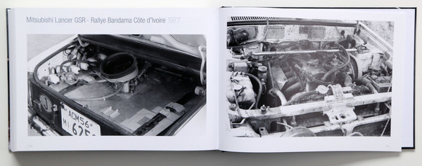 Blick auf die Technik - Mitsubishi Lancer GSR - Buch "Rallying 1977"