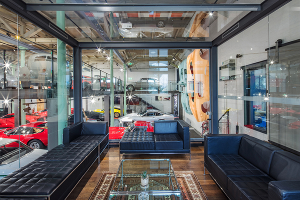 Blick in die Erholungs-Lounge - Erlebniswelt Autobau