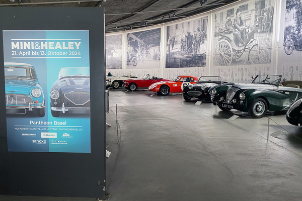Image: View of the special show - Special show "Mini & Healey" at the Pantheon Basel 2024