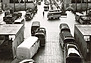 Blick in die T1-Produktion im Werk Hannover im Juli 1957 (© VW Nutzfahrzeuge Presse, 1957) Blick in die T1-Produktion im Werk Hannover im Juli 1957 (© VW Nutzfahrzeuge Presse, 1957)