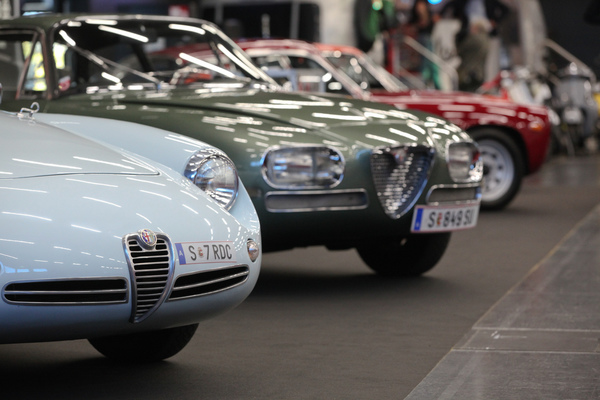 Blick in die vierteilige Zagato-Sonderschau - Classic Expo Salzburg 2019