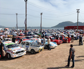 Blick über das Fahrerlager - 15. Tour de Corse Historique 2015 Blick über das Fahrerlager - 15. Tour de Corse Historique 2015
