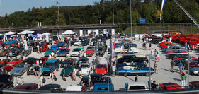 Blick über die gut gefüllte "Eisfläche" - Dolder Classics September 2020 Blick über die gut gefüllte "Eisfläche" - Dolder Classics September 2020