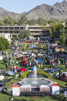 Blick vom Dach des Biltmore Resorts auf den Arizona Concours 2014