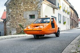 Bond Bug 1000 cc Yamaha (1973) - als Lot 06 an der Artcurial "Automobiles Sur les Champs" Versteigerung am 3. Dezember 2020