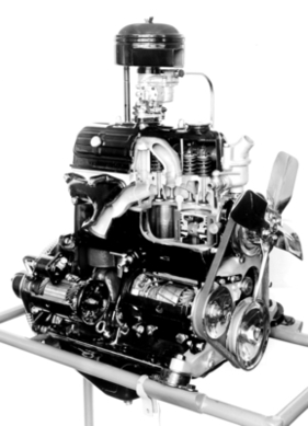 Borgward Hansa 1500 (1950) - Der verbaute 1.5 Liter Motor als Schnittmodell.