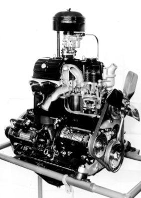 Borgward Hansa 1500 (1950) - Schnittmodell des 1.5 Liter Motors.