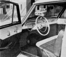 Borgward Isabella Hansamatic (1960) – Geschmackvolles, bequemes Interieur, aber zu hoch montierte Fensterkurbeln