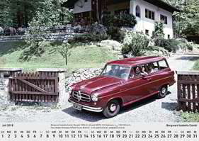 Borgward-Kalender 2018 - Juli mit Isabella Combi Borgward-Kalender 2018 - Juli mit Isabella Combi